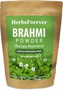 HerbsForever Brahmi Powder I 100% Pure Bacopa Monnieri I Natural Herbal Supplement – Non-GMO, Vegan, Gluten-Free I Supports Wellness – Premium Quality 454 GMS