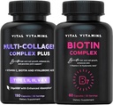 Vital Vitamins Multi Collagen Plus Χάπια + Biotin Complex Χάπια