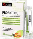 NATURE TARGET Probiotics for Women-Men-Kids Probiotic Powder 60 Billion CFUs 13 Strains - Prebiotics and Probiotics for Digestive Health, Shelf Stable, Non-GMO, Gluten Free 30 Packets