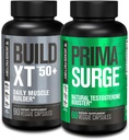 Jacked Factory Build XT 50+ Daily Muscle Builder (90 κάψουλες) PRIMASURGE Testosterone Booster for Men (60 κάψουλες) for Vitality, Muscle Growth & Energy