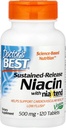 Doctor's Best Real Niacin Extended Release, 500 mg, 120 Count