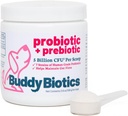 Buddy Biotics Probiotic + Prebiotic for Dogs- Gut Flora Health, Digestive and Immune Health, Diarrhea and Bowel Support – 5 δισεκατομμύρια CFU per Scoop