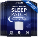 JJ CARE Sleep Patches 30 PCS, Βοηθήματα ύπνου για ενήλικες επιπλέον δύναμη, φυσικό και τοξινένιο-free Sleep Patch, Melatonin Patch για καθημερινή χρήση, Melatonin Natural Patch για υποστήριξη ύπνου