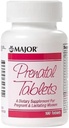 Major Prenatal TABS ASCORBIC ACID-100 MG 30 Tablets UPC 309045313466