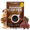 Mushroom Coffee (235g Supersize), 10 Superfood Μανιτάρια Blend για την ενέργεια, την ανάκτηση και την εστίαση, Βιολογικό Instant Coffee Powder με Mane, Reishi, Chaga, Cordyceps, 8.28 OZ