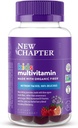 New Chapter Kids Multivitamin Gummies - 65% Λιγότερο Ζάχαρη, Παιδικές Gummy Βιταμίνες με Βιταμίνες C, D3 & Ψευδάργυρο, Μη ΓΤΟ, Χωρίς Γλουτένη, Berry-Citrus, 60ct