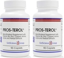 Pros-TEROL (2 σετ φιάλης), Prostate Relief με 900 mg φυτοστερόλες με κολοκύθα Σπόρους, Stinging Nattle Root, Ginger Root, Licorice Root Extracts 90 Caplets