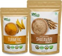 ORGANIC ZING Shatavari - 454g & Κουρκουμάς - 227g