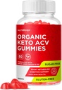 Βιολογικό Keto ACV Gummies - Χωρίς γλουτένη & χωρίς ζάχαρη συμπλήρωμα μηλίτη μήλου για γυναίκες άνδρες (1000MG)