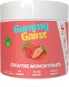 Creatine Monohydrate Gummies Muscle Strength Builder Gain Faster Recovery 5000mg for Men & Women Boost Energy Pre-Workout Chewables Supplement 128ct (Regular, Strawberry)
