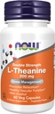 Τώρα Τρόφιμα: L-Theanine Tress Management 200 mg, 60 caps (2 Pack)
