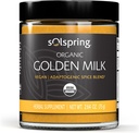 Dr. Mercola Solspring Organic Golden Milk Herbal Supplement, 2,64 Oz. (75 g), Vegan Spice Blend με Turmeric & Ginger, μη ΓΤΟ, Χωρίς γλουτένη, Χωρίς σόγια, USDA Organic