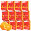 Γλυκόζη SOS Συσκευασίες σκόνης γλυκόζης με φυσική δεξτρόζη, γρήγορη απορρόφηση Αυτό διαλύεται άμεσα στο στόμα σας χωρίς νερό χρειάζεται, γλυκό & Tangy 72 εξυπηρετούν