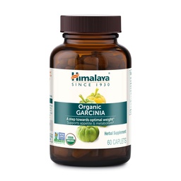 Himalaya Organic Garcinia Cambogia - συμπλήρωμα βοτάνων Υποστηρίζοντας το βάρος, τον έλεγχο ορεκτικών και λιπιδίων Μεταβολισμός - Vegan, μη ΓΤΟ, Χωρίς γλουτένη, 600 mg, 60 Caplets