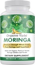 Βιολογικές κάψουλες Veda Moringa Leaf Powder, 1000mg, 360 Count - True Green Native Organic Moringa Oleifera, Premium Strength Nutrient Dense 100% Pure Leaves - Ενέργεια, Ύπνος & Ανοσία Υποστήριξη - Vegan