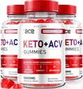 rize labs - Ace Keto ACV Gummies, Advanced Weight Loss 1000mg, Apple Cider ξύσμα συμπλήρωμα (180 Gummies)