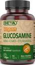 DEVA Vegan Glucosamine MSM & ΚΟΑ, ΚΟΑ, εκχύλισμα κουρκουμά, εκχύλισμα Boswellia με μη ζωικά συστατικά, 90 δισκία