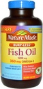Nature Made Burp-Less Fish Oil 1200mg, 360mg Omega-3, Liquid Softgels 200 ea (πακέτο του 2)
