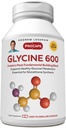 ANDREW LESSMAN Glycine 600mg - 180 Κάψουλες - Καθαρό, Απλό, Αμινοξύ. Κρίσιμος Δομικός Ρόλος σε Ιστούς Κολλαγόνου. Χωρίς πρόσθετα