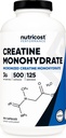 Nutricost Micronized Creatine Monohydrate 3,000mg 500 Capsules, 125 Servings, 750mg of Creatine Monohydrate Per Capsule