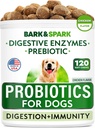 BARK&SPARK Dog Probiotic Chews - Αέριο, Διάρροια, Αλλεργίες - Ένζυμα + Πρεβιοτικά - Μασώμενα Ίνες - Θήκη, Ανοσία - USA Made - 90 Ct - Κοτόπουλο