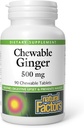 Φυσικοί παράγοντες Μασώμενα Ginger 500Mg, 90 CT