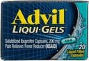Advil Pain Reliever / Πυρετός Reducer Liqui-Gels 20 CP - Αγορά Πακέτων και Αποθήκευση (πακέτο του 2)