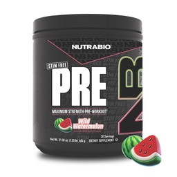 NutraBio STIM-free προπόνηση για άνδρες, νέα Φόρμουλα 