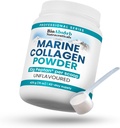 Bio Absorb Marine Collagen Powder, Extra Strength w/Peptan (Type 1 Hydrolyzed Collagen Peptides), 15 oz, 42-Day Supply