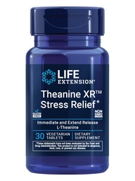 Επέκταση ζωής Theanine XRTM Stress Relief – L- Theanine – Προωθεί μια ήρεμη απάντηση στο άγχος της ημέρας – Μη ΓΤΟ, χωρίς γλουτένη, χορτοφαγικά – 30 δισκία
