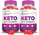 Justified Laboratories (2 Pack Rippped Results Keto ACV Gummies Advanced Formula 1000MG Rippped Results Formated with Pomegranate Beet Juice Powder B12 Vegan Non GMO 120 Gummys