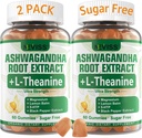 NEVISS Ashwagandha Gummies 2000mg, Feel Refreshed, Συν ιδιόκτητη ανάμειξη με L-Θεανίνη, 5-HTP, Λεμονό Balm, Μαγνήσιο για την ηρεμία, Zzzs & Relaxation Υποστήριξη, 120 Count