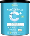 Biochem Collagen Plus Protein - 1.4lb - Φυσικό άρωμα - 20g σκόνη πρωτεΐνης κολλαγόνου - προωθεί τα μαλλιά, το δέρμα, τα νύχια, την κοινή & την υγεία των οστών - Amino Acid - Keto-Friendly - Μαλακή υποστήριξη ιστού