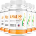 (5 Pack) Arialief Pro Κάψουλες για Sciatica, Arialeaf Διατροφική Υποστήριξη για τη Νεύρα Υγεία, Arialeaf Prime Palm Sciatica, Aria Leaf Primepalm Aria LIEF Βιταμίνη, 5 Μήνες