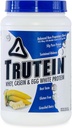 Body Nutrition Trutein High Protein Powder: 45% Whey, 45% Casein, 10% Egg White, Gluten-Free, Low Sodium, Grass Fed Whey Protein Powder, Gym Supplement & Breakfast Shake, Banana Cream, 2lb
