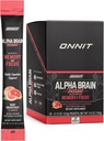 ONNIT Alpha Brain Instant - Ruby Grapefruit Flavor - Nootropic Brain Booster Memory Supplement - Brain Support for Focus, Energy & Clarity - Alpha GPC Choleine, Cats Claw, L-Theanine, Bakopa - 30ct