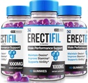 (3 Pack) Erectifil Gummies, Erectifil 1000 MG Gummies, All-Natural Formula Support for Men, Premium Male Supplement for Overall Health and Peak Performance, Erec tifil Gomitas Reviews (180 Gummies)