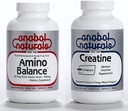 Anabol Naturals Energy Stack: Amino Balance 100 γραμμάρια καθαρή σκόνη & Creapure Creatine 100 γραμμάρια καθαρή σκόνη