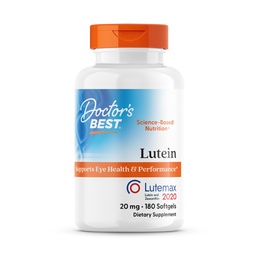 Best Lutein του γιατρού, 20 mg, υποστηρίζει την υγεία και την απόδοση των ματιών, μη ΓΤΟ, γλουτένη δωρεάν 180 Softgels