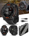 Φορητό 4U Garmin Instinct 3 Solar 45 mm, Rugged Outdoor GPS Smartwatch, Metal-Reinforced Bezel, Ενσωματωμένος φακός, Μέχρι 28 ημέρες ζωής μπαταρίας, Μαύρο με μαύρο bandle