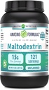 Amazing Formulas Maltodextrin | 15 Grams Per Serving | 121 Servings | 4 Lb Powder Supplement | Made in USA