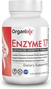 Ένζυμο Organixx 17 Essential Digestive Enzymes for Women & Men, For Gut Health & Optimal Digestive Health, Support for Bloating, Gas, Nutrient Absorvation & Immunity, Vegan, Non GMO, 80 Veggie Capsles