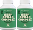 Zen Αρχή Grass Fed Beef Organs Supplement – Αποξηραμένο συκώτι, καρδιά, νεφρό, πάγκρεας, σπλήνας, ενδοτερίνη & τρίποδα / Stomach – Grass-Fed & Grass-Finished on the Natural Pastures of New Zealand 2-Pack