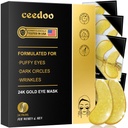 Κάτω από τα ματάκια - 24 Pairs Gold Under Eye Mask for Puffy Eyes, Dark Circles, Eye Bags, Wrinkles, Collagen Eye Gels with Rejuvenating Treatment, Gifts for Women
