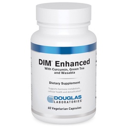 Douglas Laboratories DIM Enhanced - Υποστηρίζει την ισορροπία ορμονών, Κυτταρική υγεία & Detox* - Με αντιοξειδωτικά, Πράσινο εκχύλισμα τσαγιού & Wasabia - 60 κάψουλες χορτοφάγων