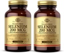 Solgar Yeast-Free Selenium 200 mcg - 250 δισκία, συσκευασία των 2 - Υποστηρίζει Αντιοξειδωτικό & ανοσοποιητικό σύστημα Υγεία - Μη ΓΤΟ, Vegan, Χωρίς γλουτένη, Χωρίς γαλακτοκομικά, Kosher - 500 Σύνολο Σερβίρει
