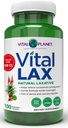 Vital Planet - Vital Lax Natural Laxative Cleanse συμπλήρωμα για την περιστασιακή δυσκοιλιότητα, με το υδροξείδιο του μαγνησίου, Slippery Elm, Aloe, και Triphala για την υποστήριξη Bowel Κανονικότητα 100 κάψουλες