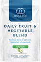 Equilife καθημερινή Fruit & Feget Blend, Superfood Antioxidant Supplement, Crisp Apple Flavor με βιταμίνη C, Fiber, και 9 Essential Amino Acids, υποστηρίζει την ενέργεια, χαμηλή ζάχαρη, Vegan, 30 εξυπηρετούν