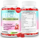 Keto ACV Gummies με προβιοτικά & βιταμίνη B12, 2000mg μηλίτη μηλίτη ξύσμα με τη μητέρα, για μεταβολισμό, πέψη, Detox & καθαρισμού, ζάχαρη δωρεάν, Vegan-Friendly, 120 Gummies