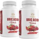Generic Herbal Uric Acid - URIC Acid Complex - Κοινή Υποστήριξη, Χάπια Διατήρησης Νερού για τις γυναίκες, Συμπλήρωμα Γαϊδουράγκαθου Γάλατος, Κεράσια Ταρτάρης, Φασόλια Πράσινου Καφέ, Κιτρικό οξύ, Σπόροι Σέλινο, Ρόδι - 2 B
